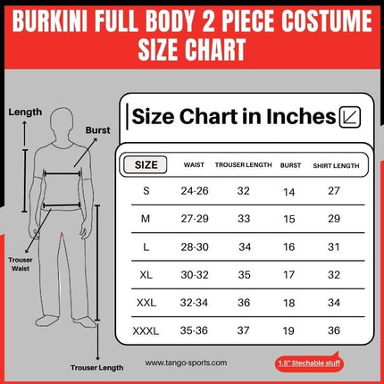 Speedo Ladies Swimming Suit Burkini 2 Piece - Black and Blue Color