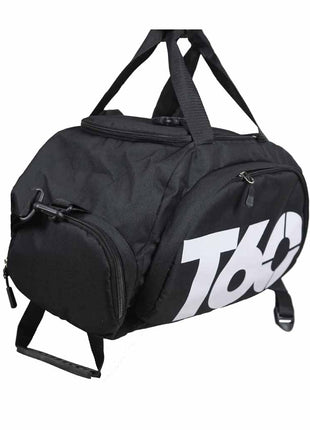 T60 Backpack 2 in 1 with Shoe Compartment - Black