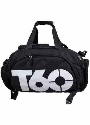 T60 Backpack 2 in 1 with Shoe Compartment - Black