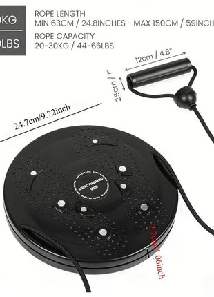Thickened Base Waist Twister, Rotating Body Shaper with Silent Design