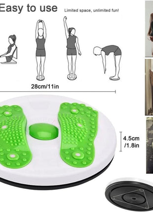 Twister/Ab Twister Board Foot Massage – Waist Twisting Disc for Fitness & Weight Loss