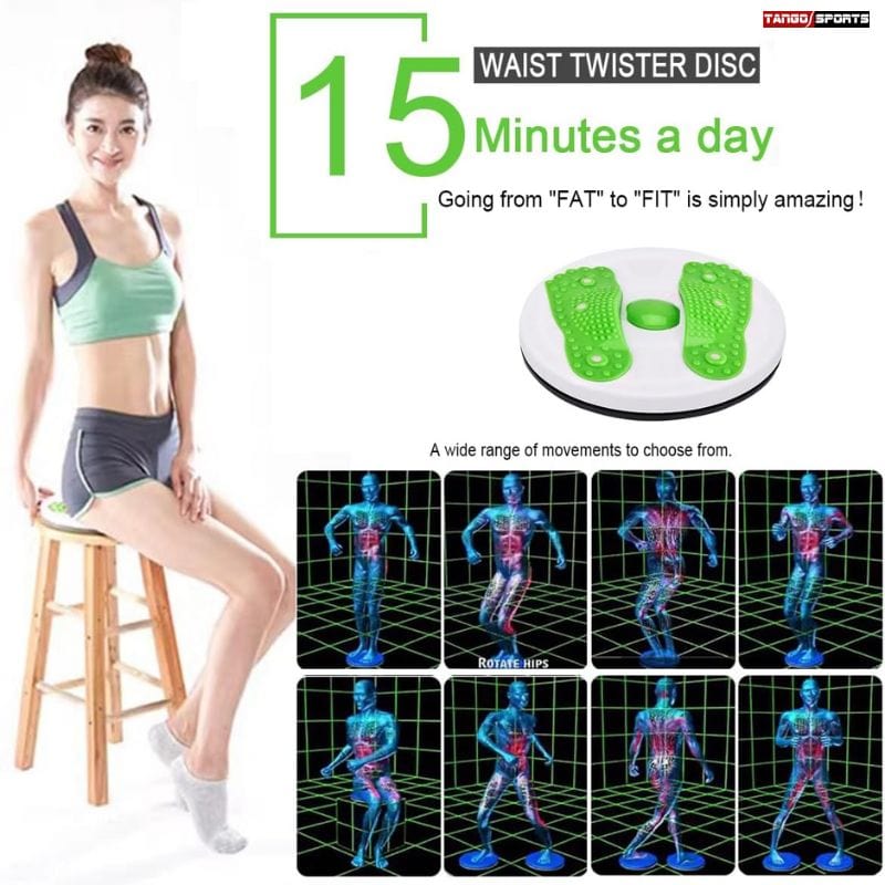 Twister/Ab Twister Board Foot Massage – Waist Twisting Disc for