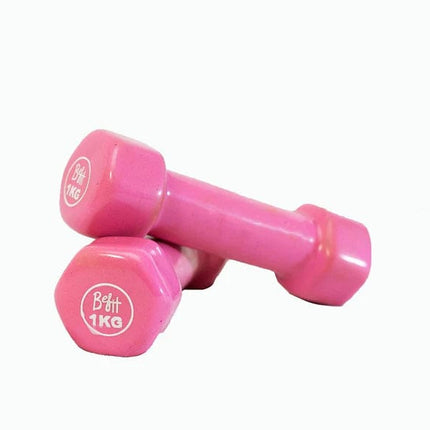 Vinyl Coated Dumbbells Pack Of 5 Pairs - 1KG, 2kg, 3kg, 4kg, 5kg
