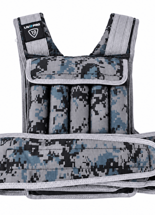 LIVEPRO 10KG Adjustable Weighted Vest for Strength & Fitness Training