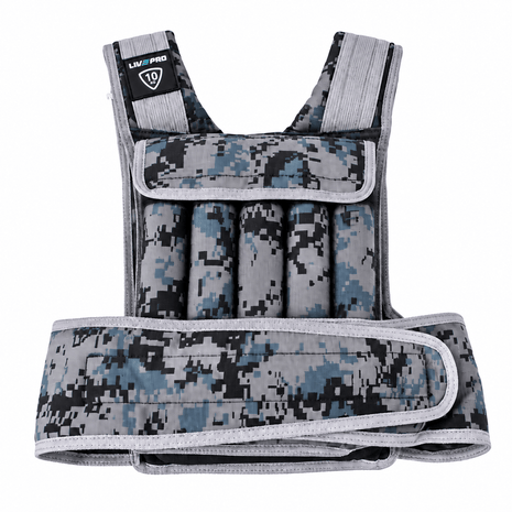 LIVEPRO 10KG Adjustable Weighted Vest for Strength & Fitness Training