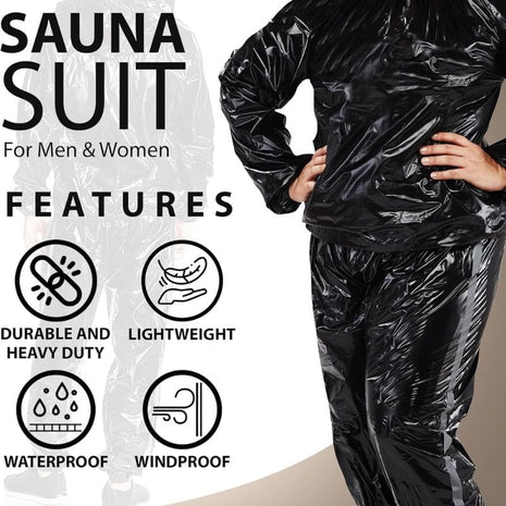 Heavy Duty Fitness Sauna Sweat Suit – Burn More, Sweat More!