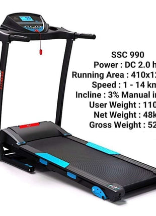 Maximum Fitness Treadmill 110 KG - Black