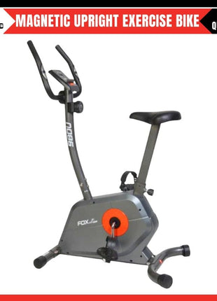 Chasall Magnetic Upright Exercise Bike | 8 Level Resistance | LCD Monitor Calories Distance Pulse | Adjustable Seat | Home Cardio Fitness Cycle | Heavy Duty | Tango Sports & Fitness