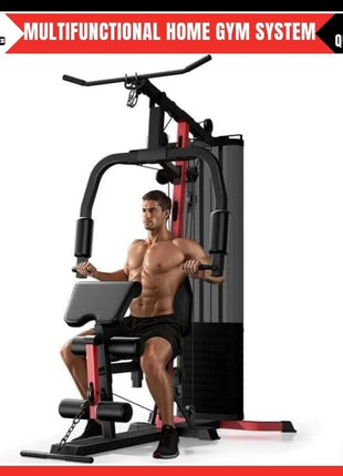 Multifunctional Home Gym System 45 kg Weight Stack | All in One Workout Station | Chest Press Row Fly Leg Extension | 12 Pulley Machine | Heavy Duty Home Gym | Tango Sports & Fitness