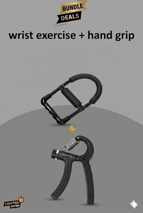 Pack Of 2 Wrist Exerciser & Adjustable Hand Gripper
