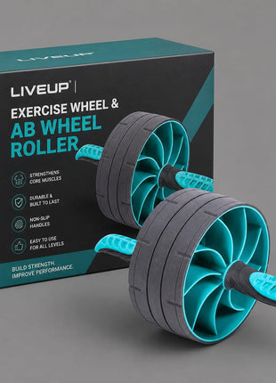 LiveUp | Exercise Wheel & Ab Wheel Roller (LS3384)