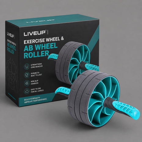 LiveUp | Exercise Wheel & Ab Wheel Roller (LS3384)
