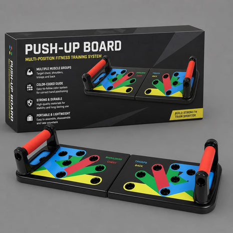 Pushup board , Multipurpose Exercise Board - Black