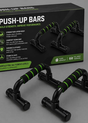 Pushup Stands Plastic For Exercise - Black