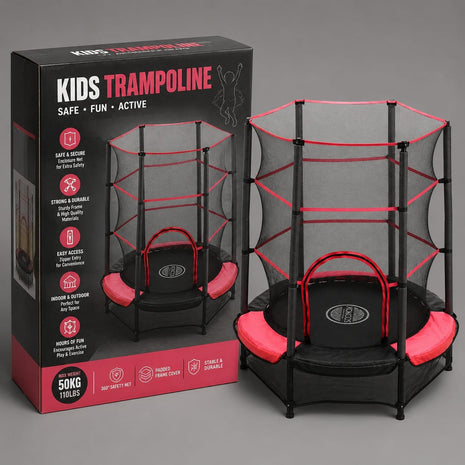 Trampoline for kids 55 Inches with Safety Net