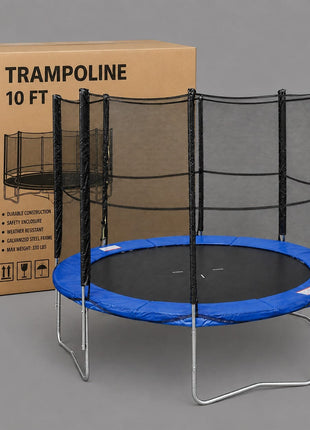 Trampoline 10 Feet Round With Safety Net