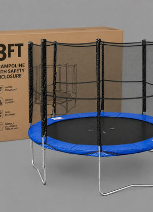 Trampoline 8 Feet Round With Safety Net