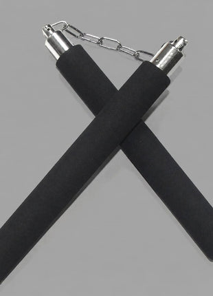 Foam Padded Nunchaku Training Stick with Chain – Martial Arts Practice Nunchucks