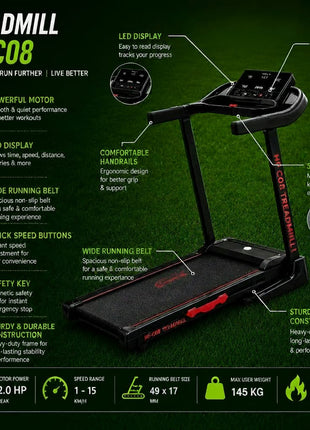 HYDRO FITNESS HFC-08 TREADMILL