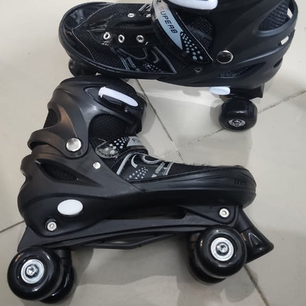 Power Superb Adjustable Roller Skate Shoes 4-Wheels Adjustable Size