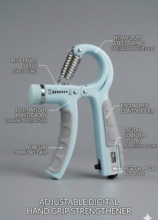 Adjustable Hand Grip With Counter 5 to 60kg