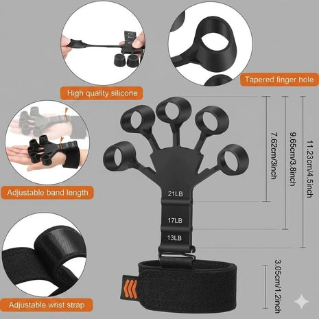 Finger Trainer Exerciser Gripper - Hand Grip