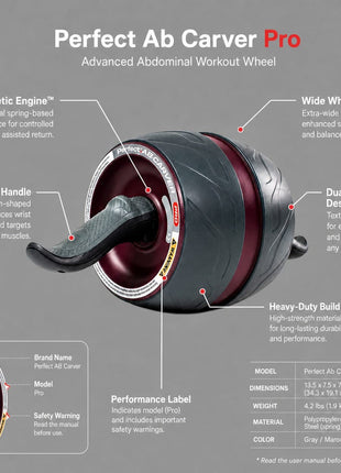 Ab Craver Wheel Roller Heavy Duty