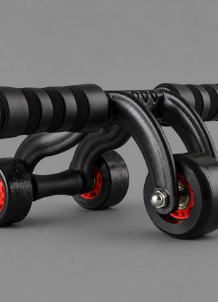 Ab Wheel Roller 3 Wheels - Black