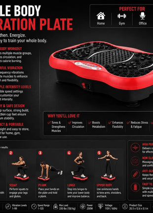 Crazy Fit Massager Plate - Body Vibrator Massager