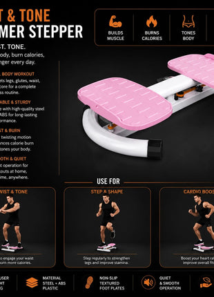 Multi-Functional Fat Burning Waist Twisting Machine With Weight Scale Machine - Twsiter Disc