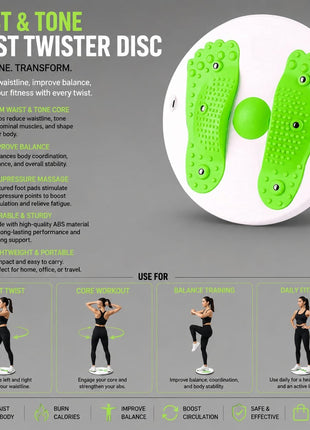 Twister/Ab Twister Board Foot Massage Imported– Waist Twister Disc for Fitness & Weight Loss