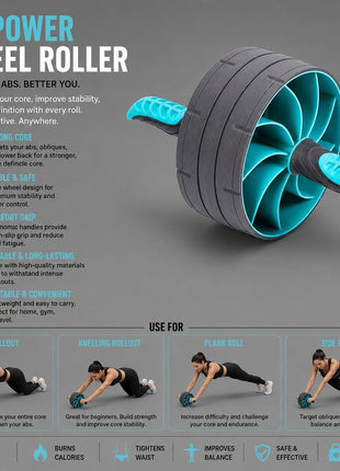 LiveUp | Exercise Wheel & Ab Wheel Roller (LS3384)