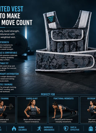 WEIGHTED VEST 10KG LP8195