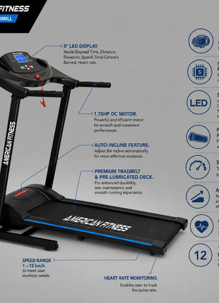 American Fitness Treadmill TH4011