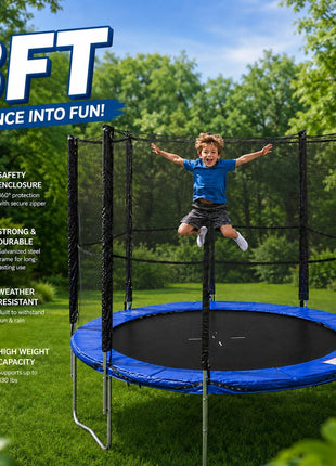 Trampoline 8 Feet Round With Safety Net