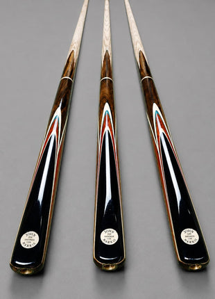 JOHN PARIS™ 3 Piece Snooker Cue Set Short Handle Black Cue + Premium Cue Case Professional Quality | Stylish Finish | Durable Build