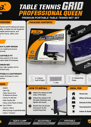 EIMA Table Tennis Grid Professional Queen (CM-1120)