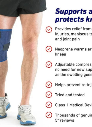 Knee Brace Sleeve Open Patella 2 Straps- Pack of 1