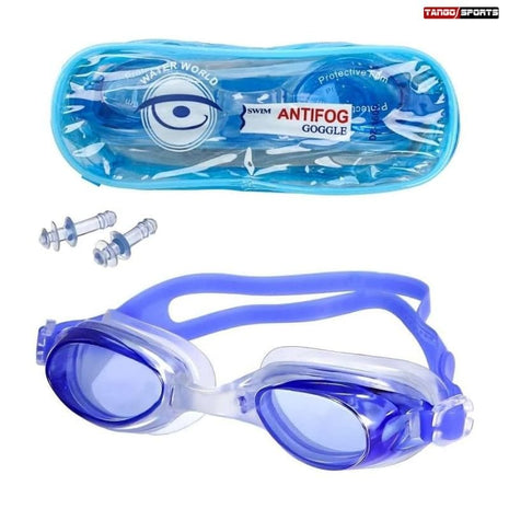 Antifog Adjustable Swimming Goggles with Earplugs - TH-1600