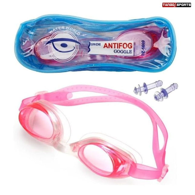 Antifog Adjustable Swimming Goggles with Earplugs - TH-1600