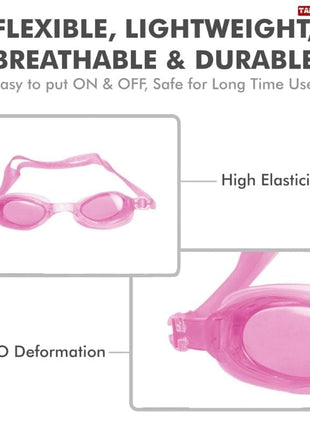 Antifog Adjustable Swimming Goggles with Earplugs - TH-1600