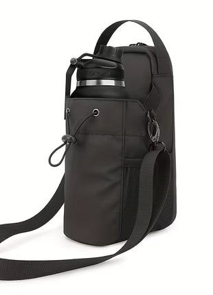 Magnetic Storage Bag With Bottle Holder - Black