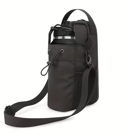 Magnetic Storage Bag With Bottle Holder - Black