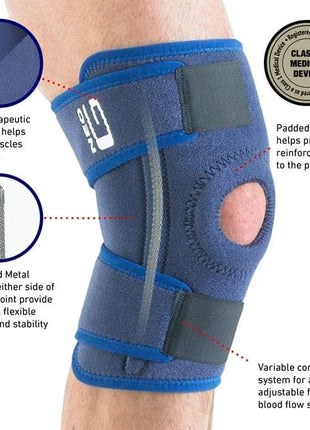 Knee Brace Sleeve Open Patella 2 Straps- Pack of 1