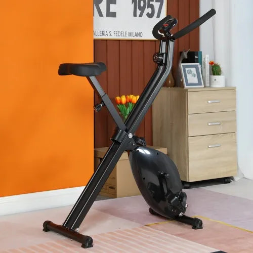 Mini Exercise Bike Pedal Exerciser Resistance Cycle Indoor Gym Black