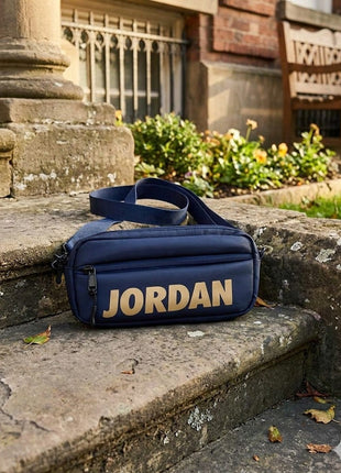 Jordan Waist & Cross Body Bag - Blue and Black