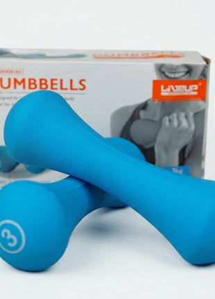 Liveup Dumbbells Vinyl Coated  Bone Shape Neoprene 3kg x 2