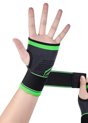 Palm & Wrist Support Brace - Green (Pack of 1 & 2 )