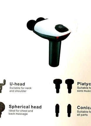 Double Head Massager Gun with 10 Speed Leval - Handheld Massager