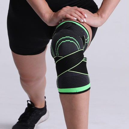 Knee Support Brace with Straps (One Piece) - Black